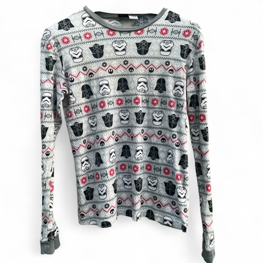 Star Wars Kids Long Sleeve Tee - Gray and Red